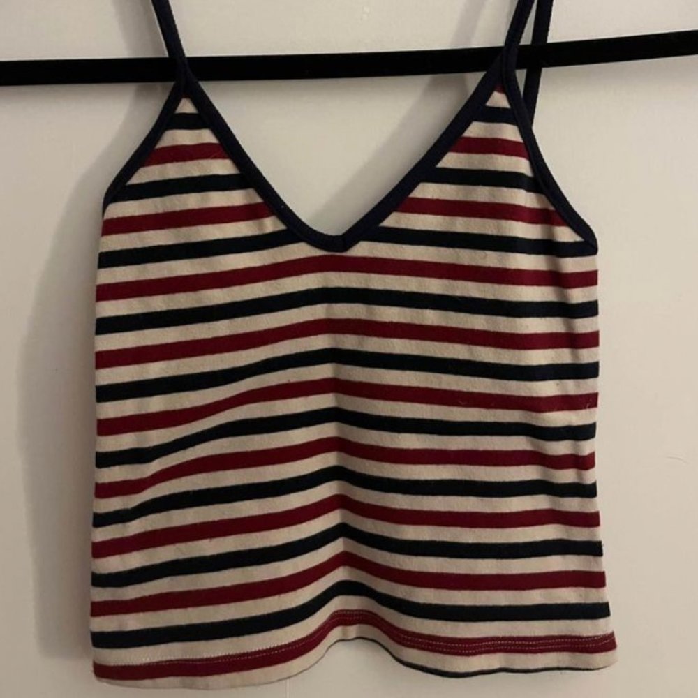 Brandy Melville Striped Cropped Tank Top